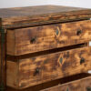 Large antique antique chest of drawers with green patina (c.1920) #102
