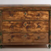 Large antique antique chest of drawers with green patina (c.1920) #102