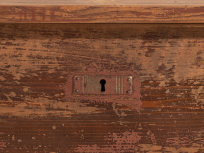 Three drawer chest with maroon patina (c.1920) #106