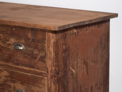 Three drawer chest with maroon patina (c.1920) #106