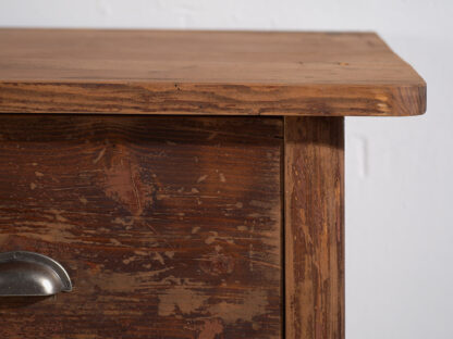 Three drawer chest with maroon patina (c.1920) #106