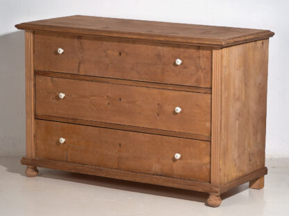 Antique rustic chest of drawers with porcelain knobs (c.1920) #108