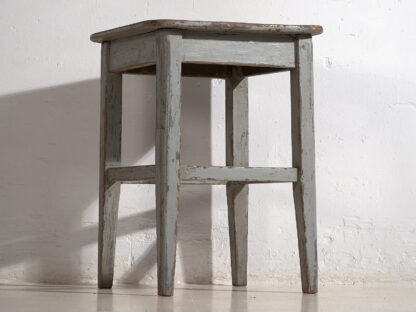 Antique high side table with grey patina (c.1920)