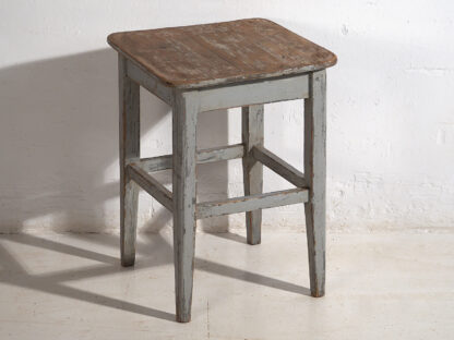 Antique high side table with grey patina (c.1920)