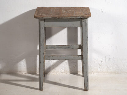 Antique high side table with grey patina (c.1920)