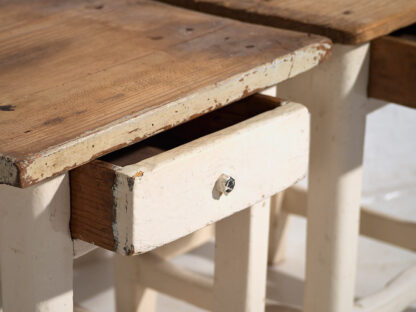 Antique white bedside tables (c.1920). Set of 2 pieces