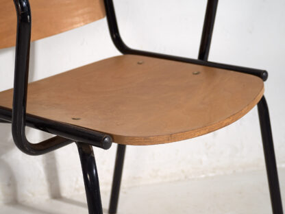 Chaises de salle à manger de style vintage avec accoudoirs (c.1950). Ensemble de 4 pièces