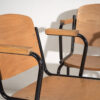 Chaises de salle à manger de style vintage avec accoudoirs (c.1950). Ensemble de 4 pièces