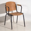 Chaise de bureau de style vintage avec accoudoirs (c.1950)