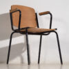 Chaises de salle à manger de style vintage avec accoudoirs (c.1950). Ensemble de 4 pièces
