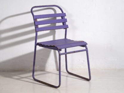 Violet antique patio chairs (c.1920). Set of 2 pieces