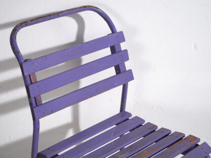 Violet antique patio chairs (c.1920). Set of 2 pieces