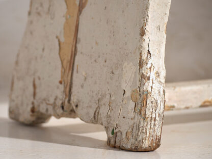 Antique white low stool (c.1920) #8