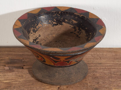 Antique wooden ceremonial bowl (c.1900)