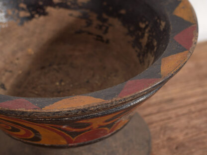 Antique wooden ceremonial bowl (c.1900)