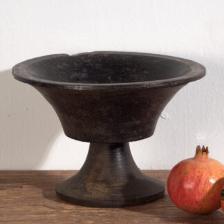 Antique dark antique wooden bowl (c.1900) #1