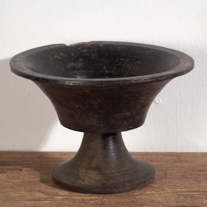 Antique dark antique wooden bowl (c.1900) #1