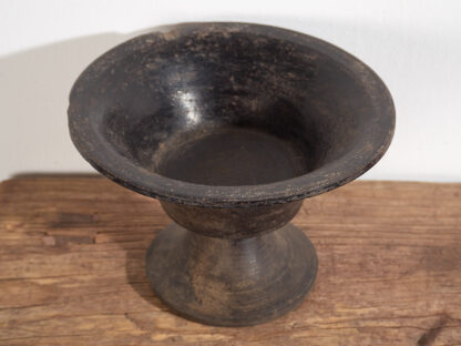 Antique dark antique wooden bowl (c.1900) #1