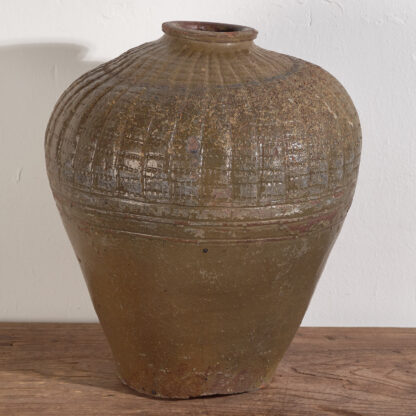 Ancien vase en céramique wabi-sabi (c.1900) #1