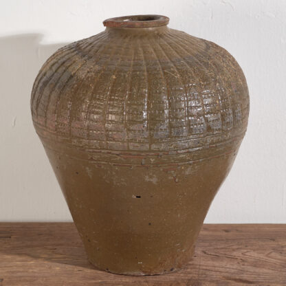 Ancien vase en céramique wabi-sabi (c.1900) #1