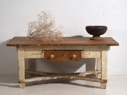 Antique white low side table (c.1920)