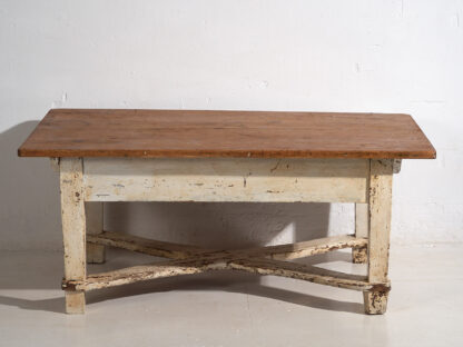 Antique white low side table (c.1920)