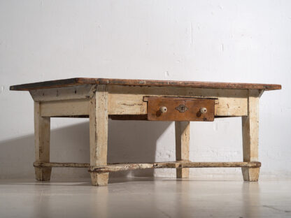 Antique white low side table (c.1920)