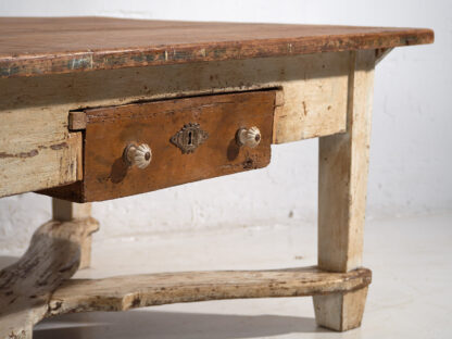 Antique white low side table (c.1920)