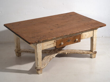 Antique white low side table (c.1920)