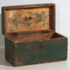 Ancien coffre militaire vert (c.1910) #1