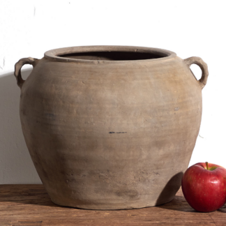 Antique wabi-sabi style vase with handles (c.1900) #3