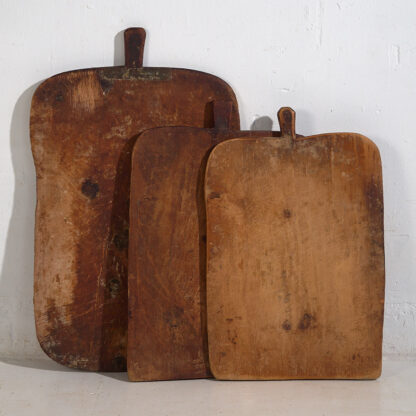 Antique square cutting boards (c.1920). 3-piece set #23