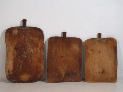 Antique square cutting boards (c.1920). 3-piece set #23