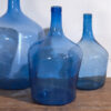 Anciennes piles en verre bleu cobalt (vers 1920). Ensemble 3 pièces #1