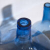 Anciennes piles de verre bleu cobalt (vers 1920). Ensemble 3 pièces #1