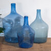 Antique blue damajuanas (c.1920). 3-piece set #3