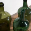 Antique green demijohns (c.1920). 3-piece set #24 - Image 2