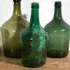 Antique green demijohns (c.1920). 3-piece set #24 - Image 3