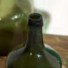 Antique green demijohns (c.1920). 3-piece set #24 - Image 5