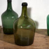 Antique green demijohns (c.1920). 3-piece set #24 - Image 6