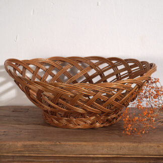 Antique hand woven wicker basket (c.1920) #2