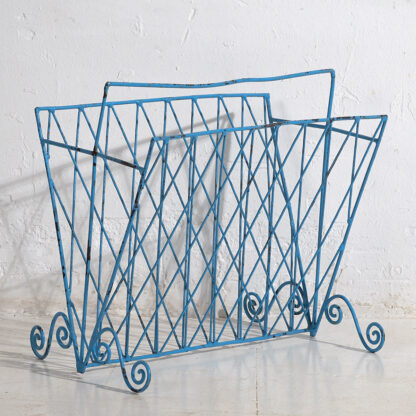 Vintage style metal magazine rack (c.1950)