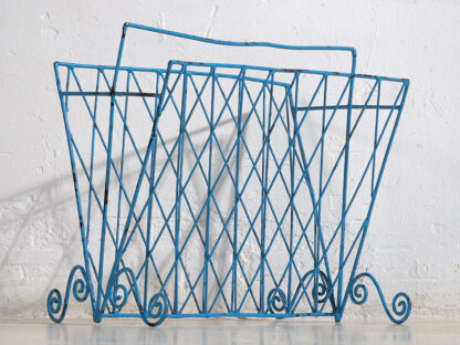 Vintage style metal magazine rack (c.1950)