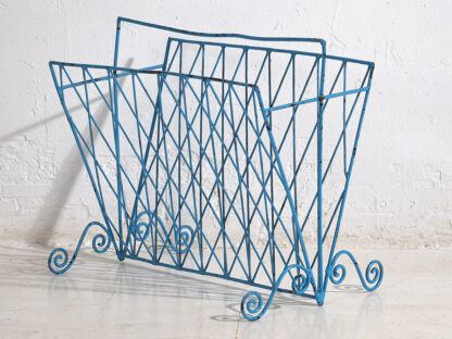 Vintage style metal magazine rack (c.1950)