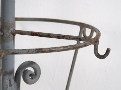 Antique iron hall coat rack (c.1920) #1