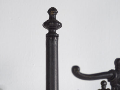 Antique wrought iron dark colored antique coat rack (c.1920) #2