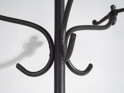 Antique wrought iron dark colored antique coat rack (c.1920) #2