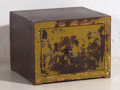 Caja fuerte antigua con pátina de color verde (c.1920) #4