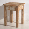 Paire de tables de chevet basses blanches anciennes (c.1920) #6