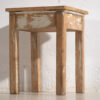 Paire de tables de chevet basses blanches anciennes (c.1920) #6